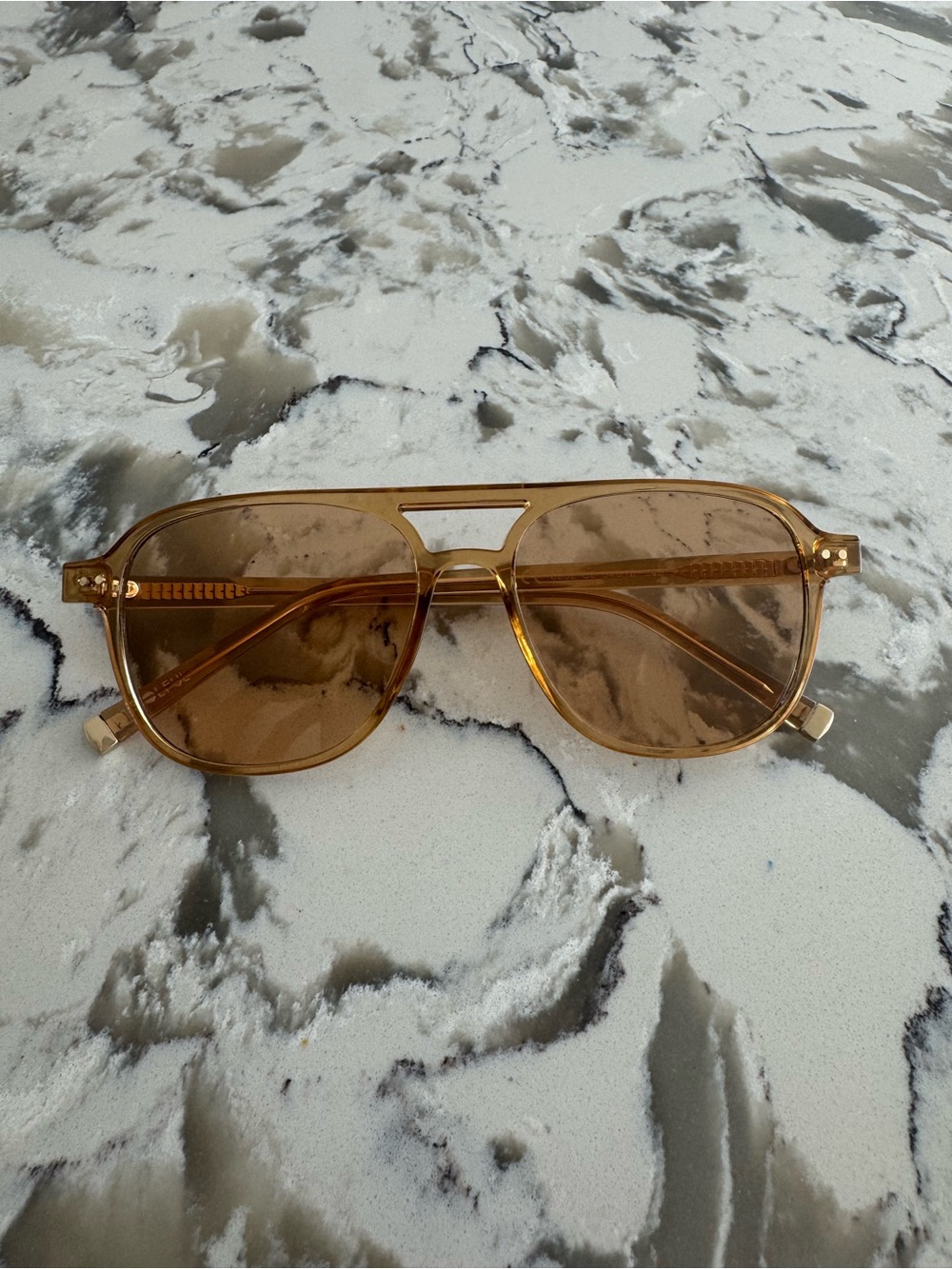 Women's Amber Aviator Sunglasses - Amber Tint